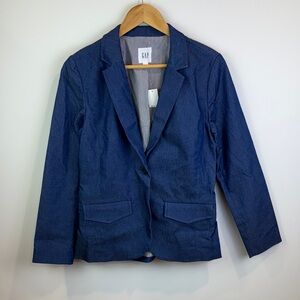 NWT GAP denim blazer size 8